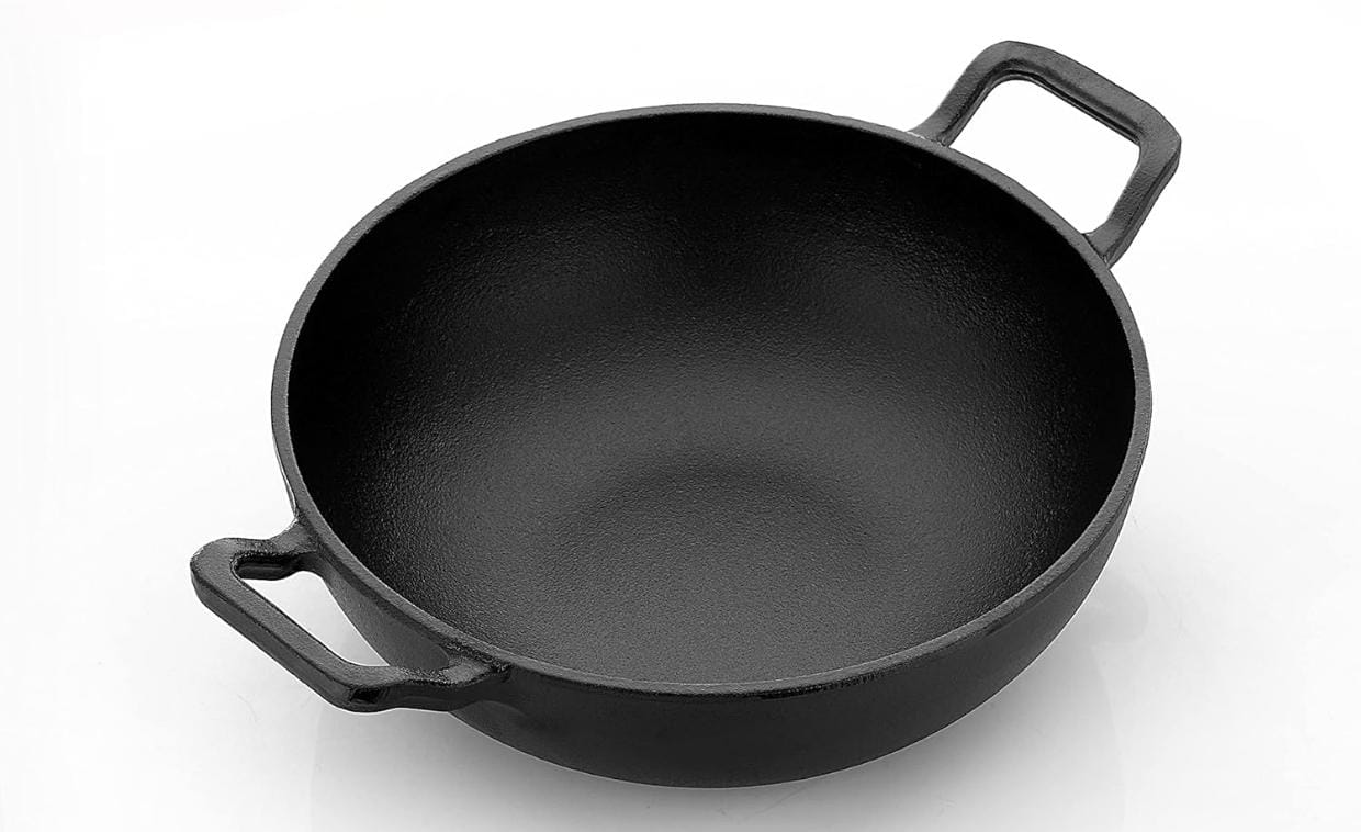 Cast Iron Branded Deep Kadhai-24cm