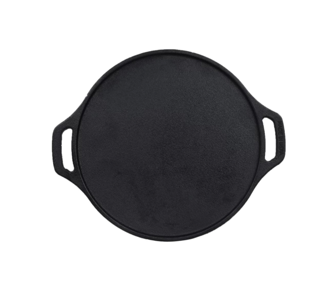 Cast iron Double Handle Dosa Tawa-11.5 inches, 9mm Thickness
