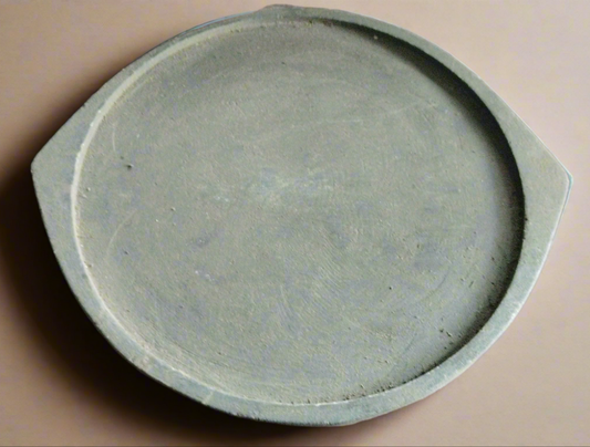Soapstone Dosa Tawa Seasoned (Tip: Wood Fire for Initial 10 Uses to Season, Then Gas Safe)