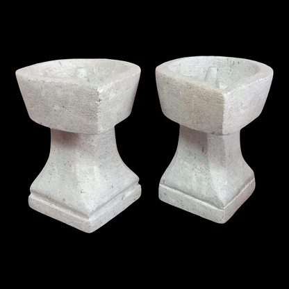 Soapstone Vilakku - 2 Pieces