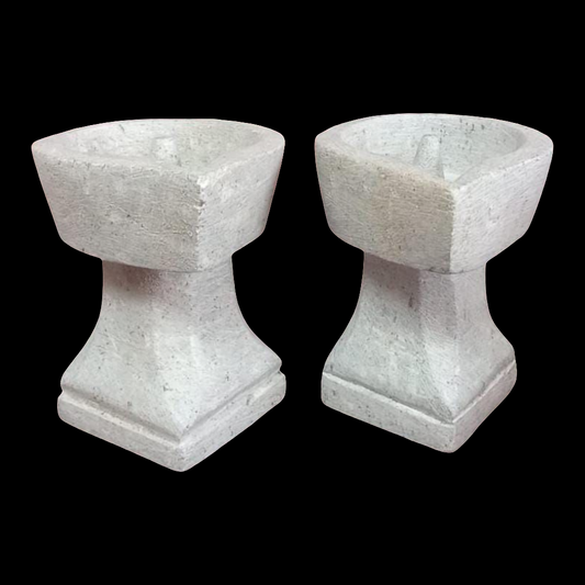 Soapstone Vilakku - 2 Pieces