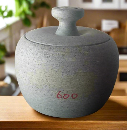 Soapstone Curd Pot Apple Model/Salt,Pickle, Tamarind Storage Pot