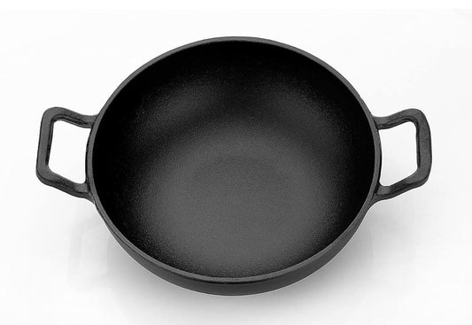 Cast Iron Branded Deep Kadhai-24cm