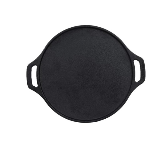 Cast iron Double Handle Dosa Tawa-11.5 inches, 9mm Thickness