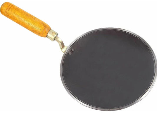 Iron Roti Tawa With Wooden Handle